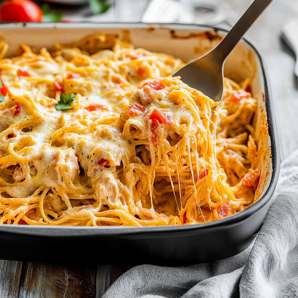 Recipe preparation for chicken spaghetti