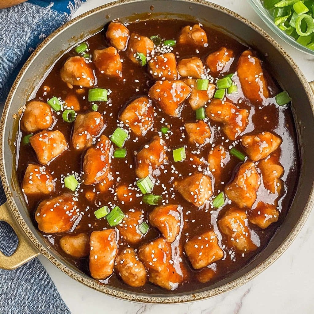 Recipe preparation for sesame chicken