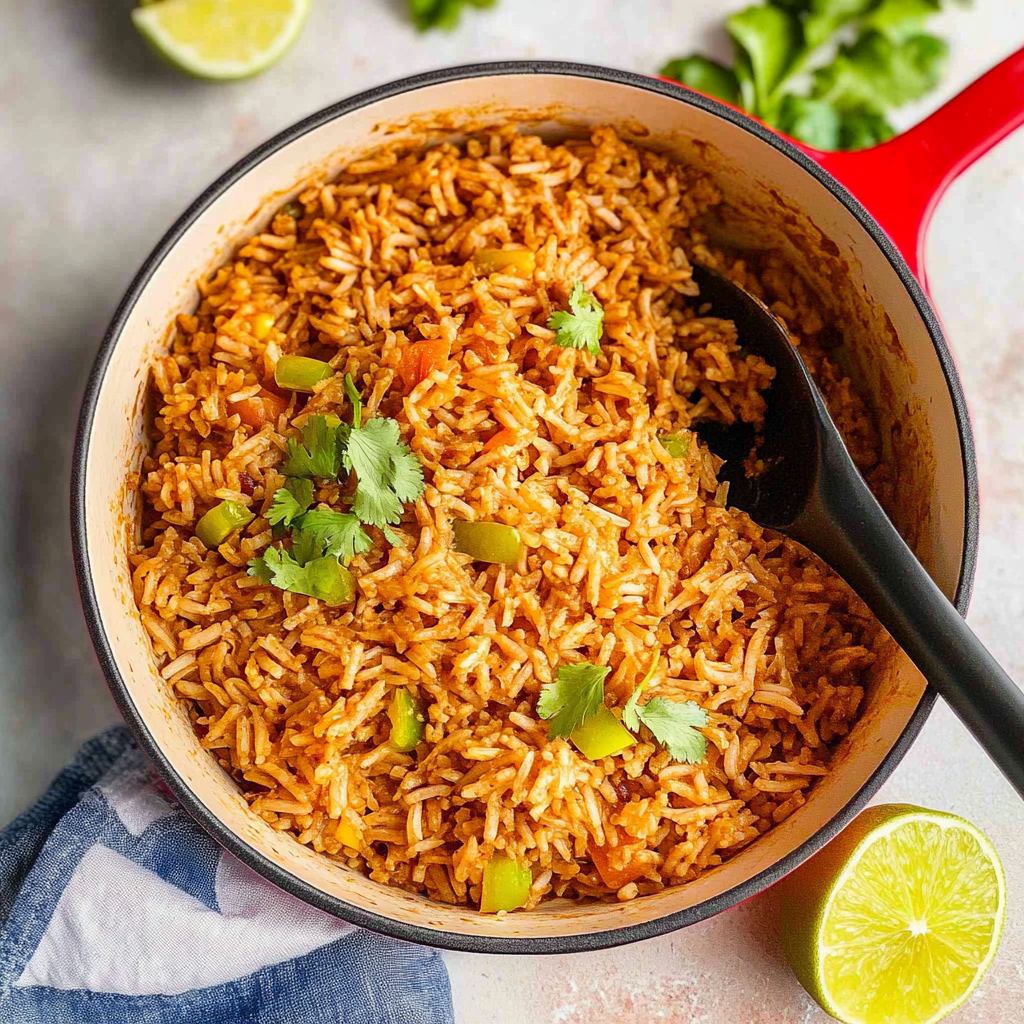 Recipe preparation for mexican rice
