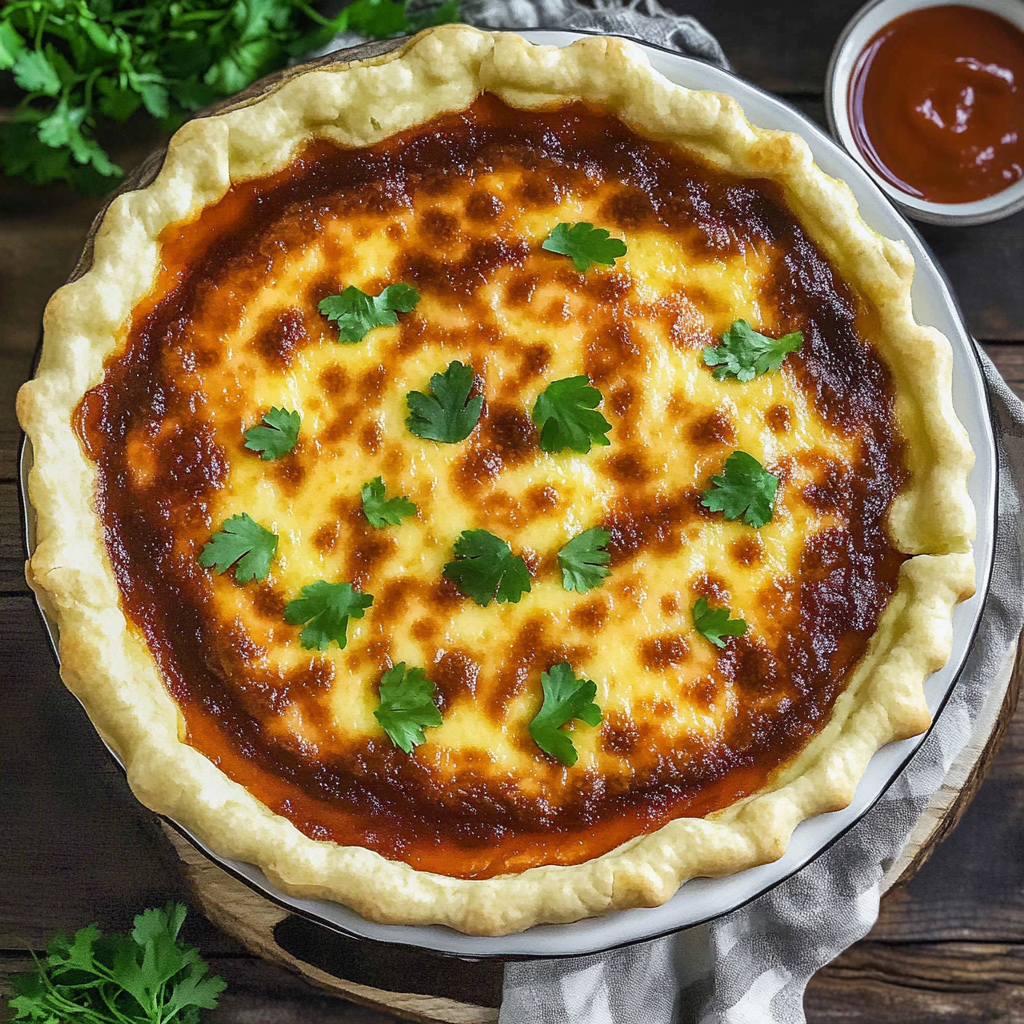 Recipe preparation for cheeseburger pie