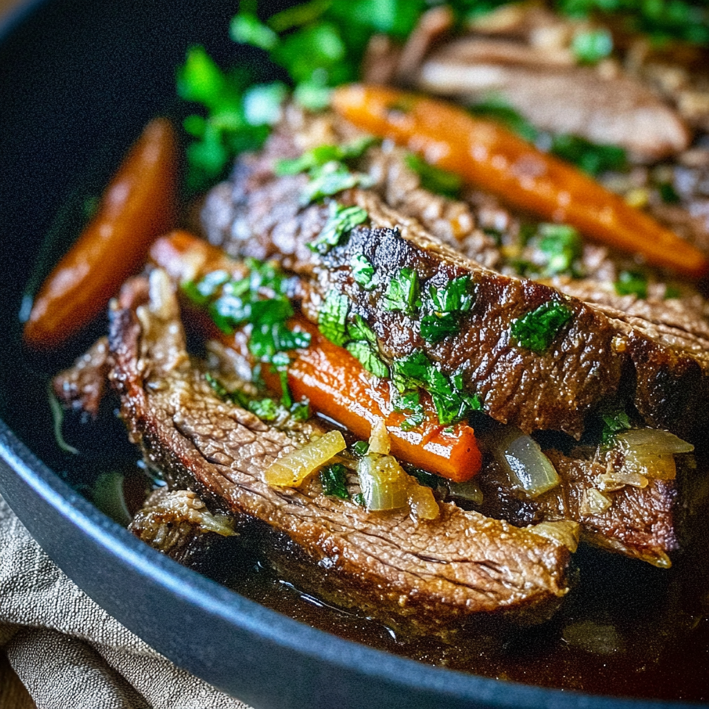 Recipe preparation for oven brisket