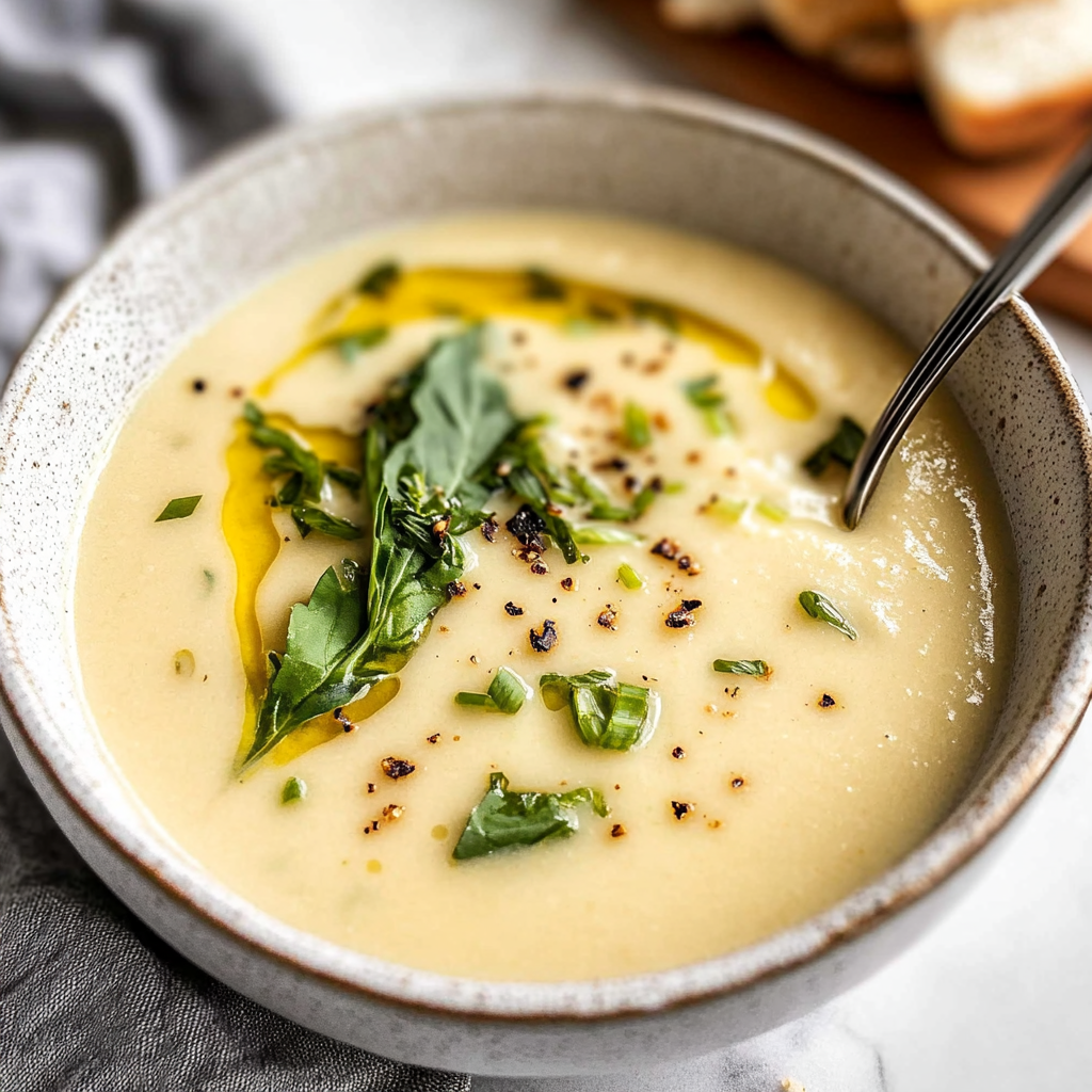 Recipe preparation for potato leek soup