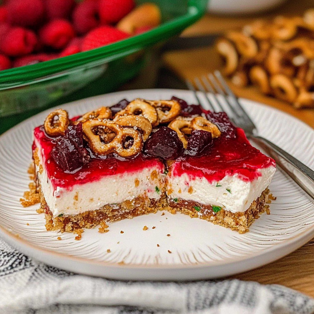 Recipe preparation for pretzel salad