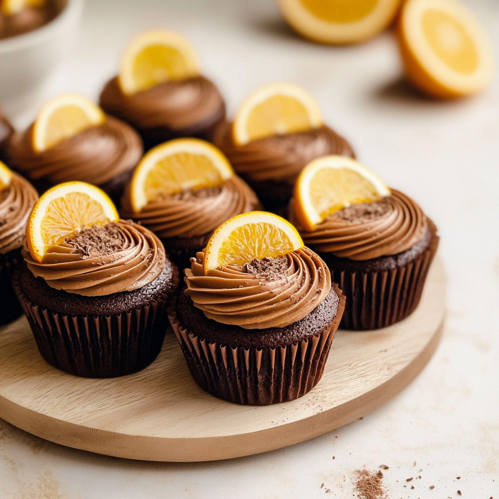 Recipe preparation for chocolate orange cupcakes