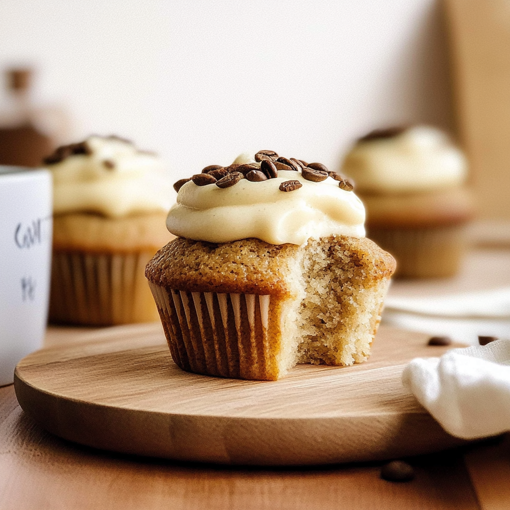 Recipe preparation for coffee cupcakes