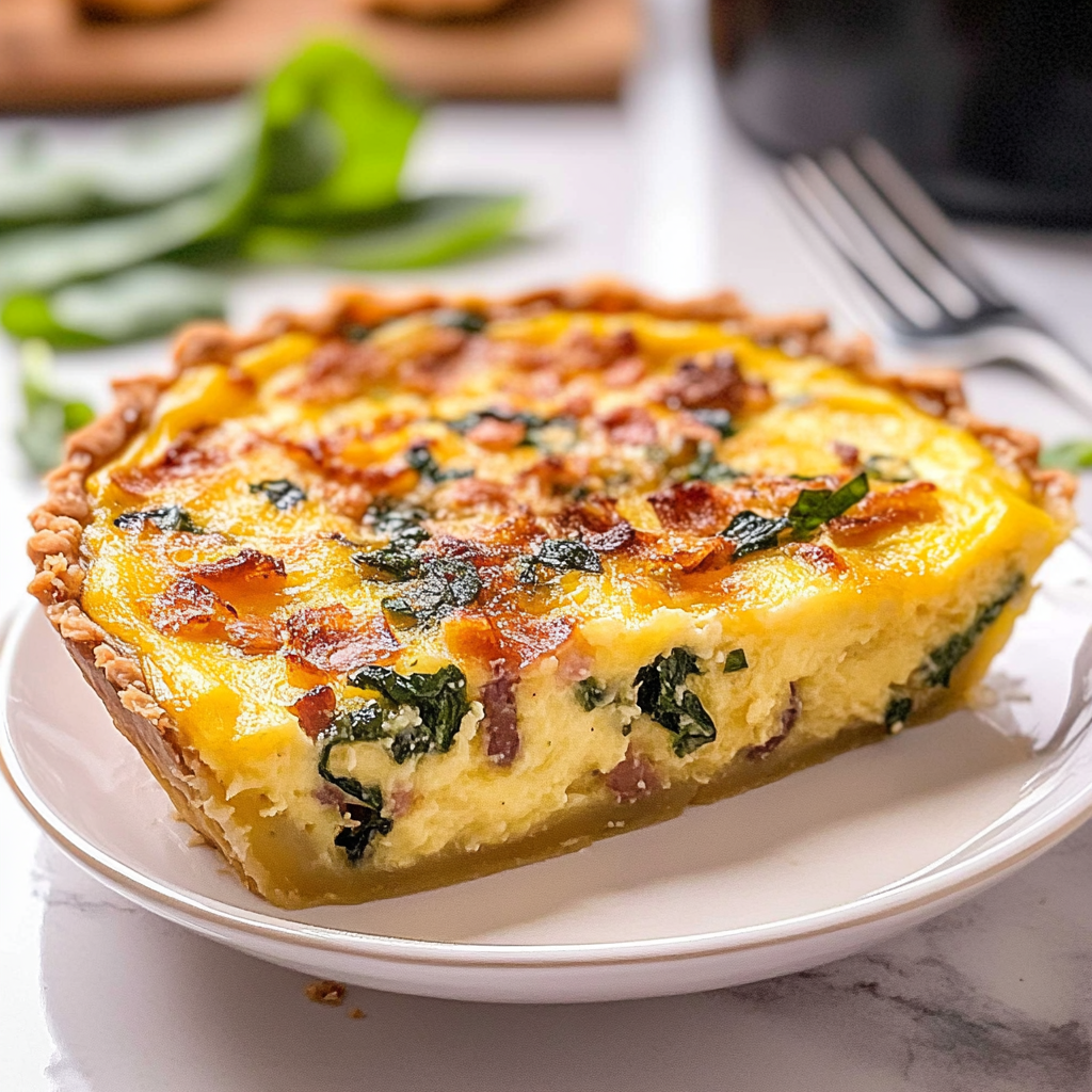 Recipe preparation for potato crust quiche