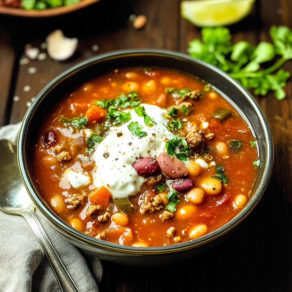 Recipe preparation for charro bean soup recipe