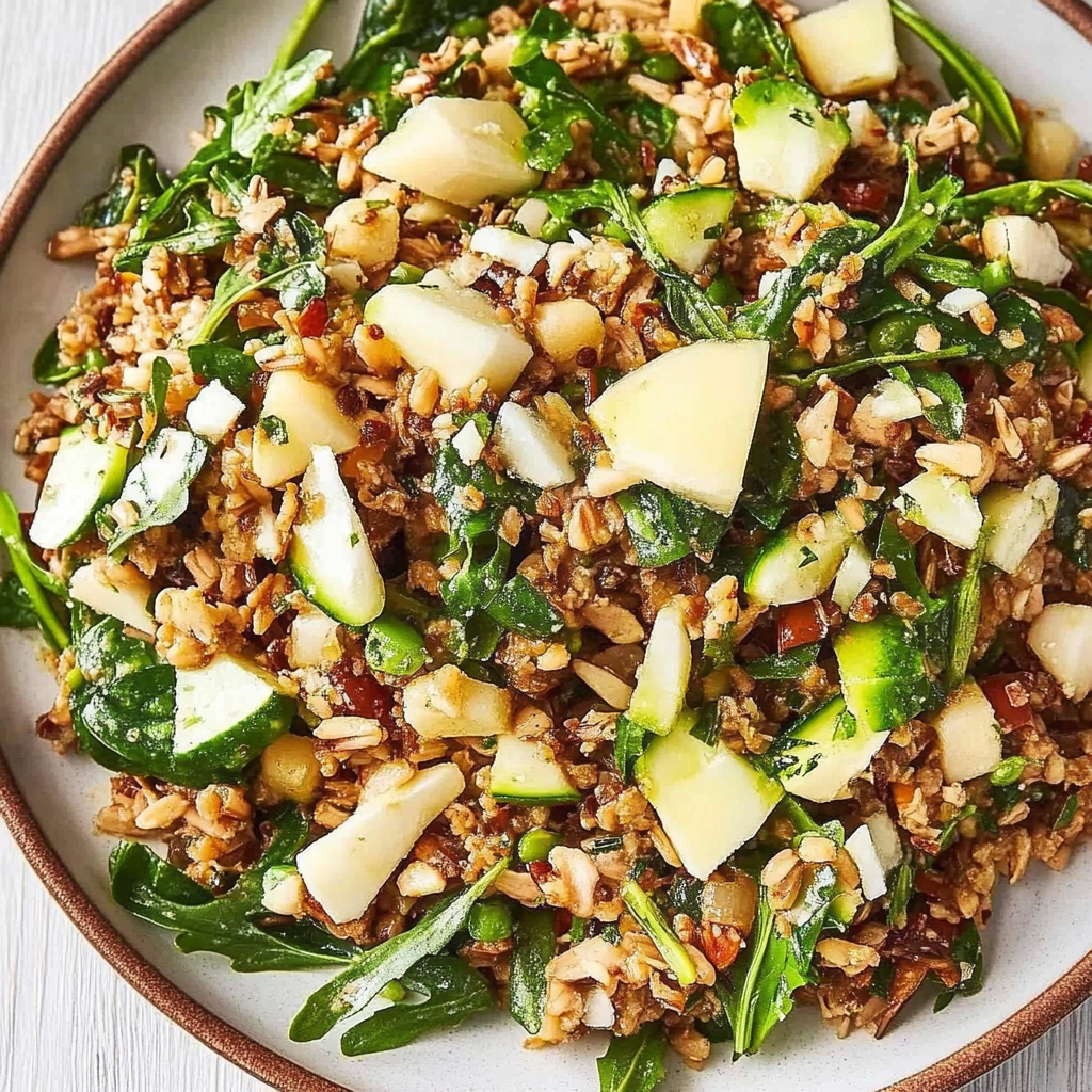 Recipe preparation for spring farro salad