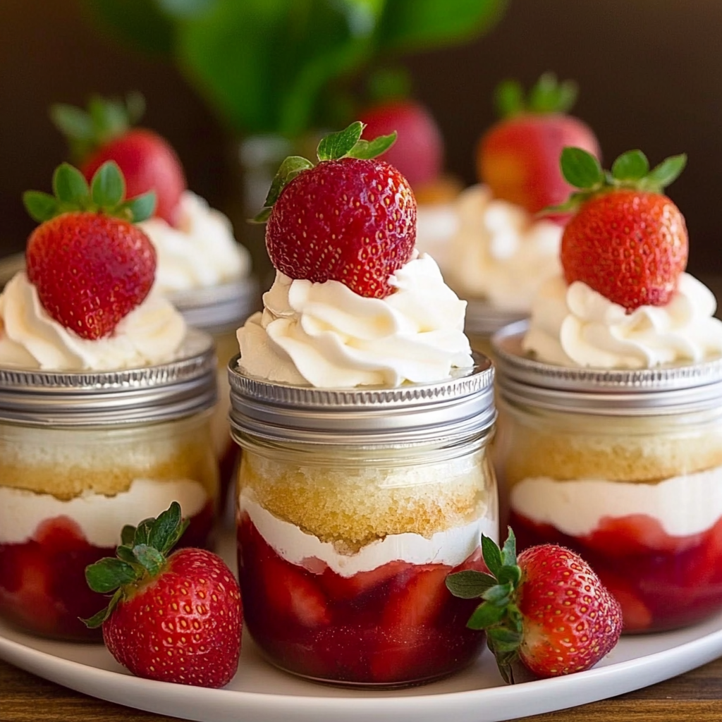 Recipe preparation for Strawberry Shortcake Cups