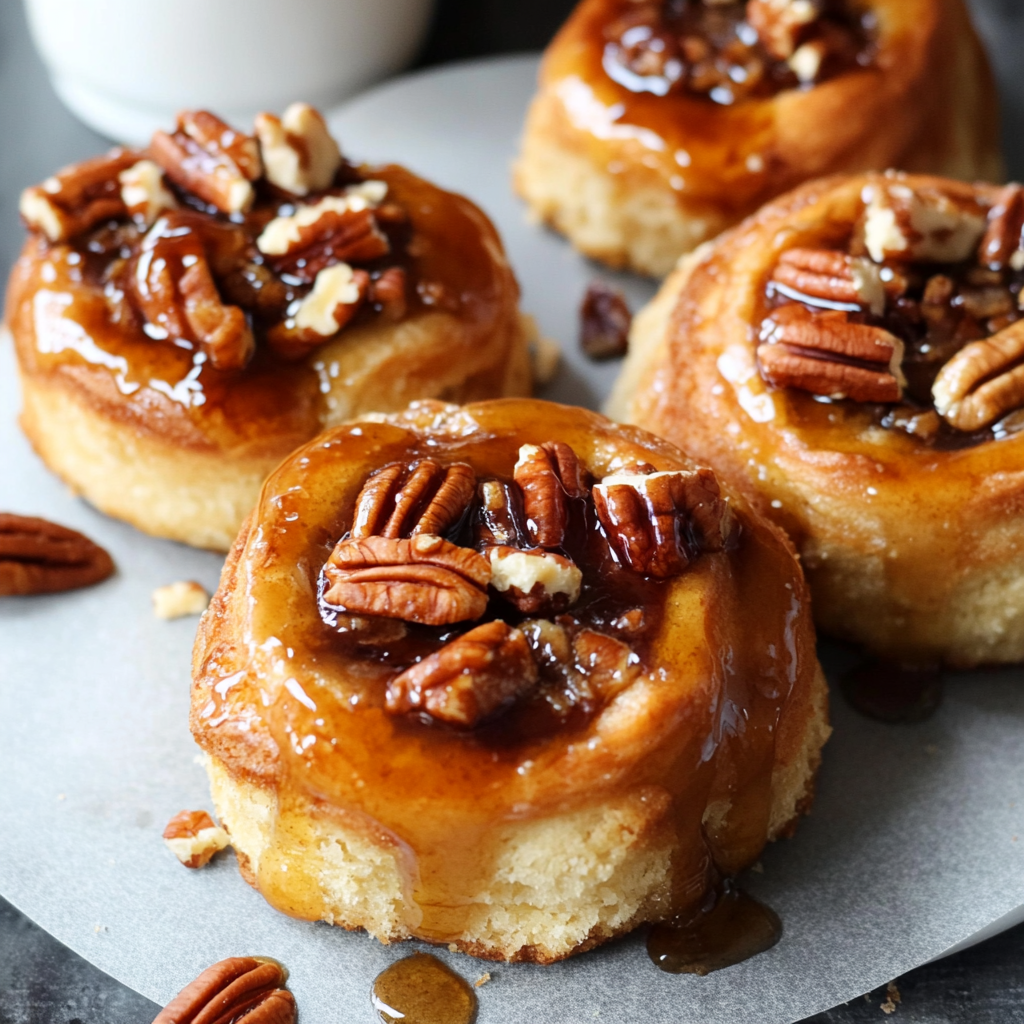Recipe preparation for Maple Pecan Sticky Buns