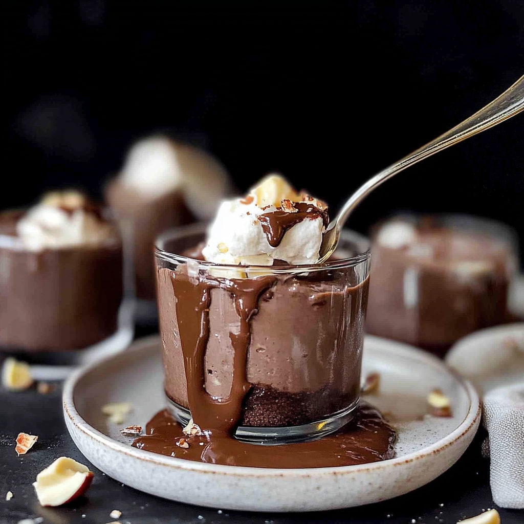 Recipe preparation for Chocolate Hazelnut Mousse