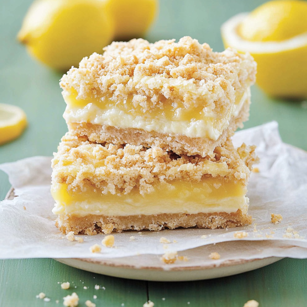 Recipe preparation for lemon crumble bars
