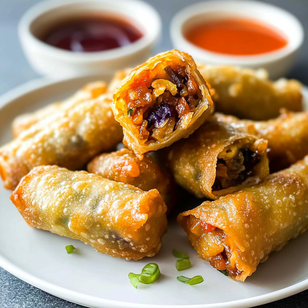 Recipe preparation for homemade egg rolls