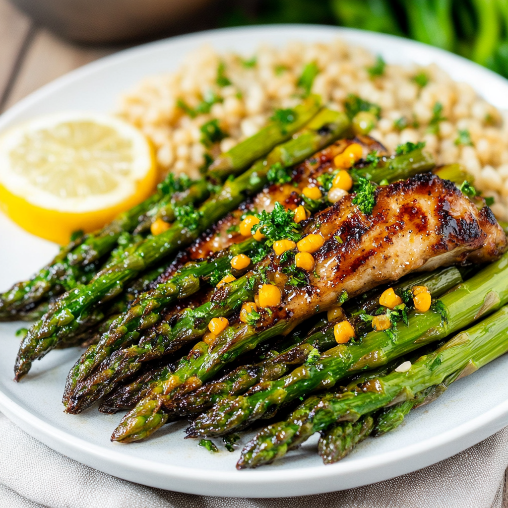 Recipe preparation for air fryer asparagus