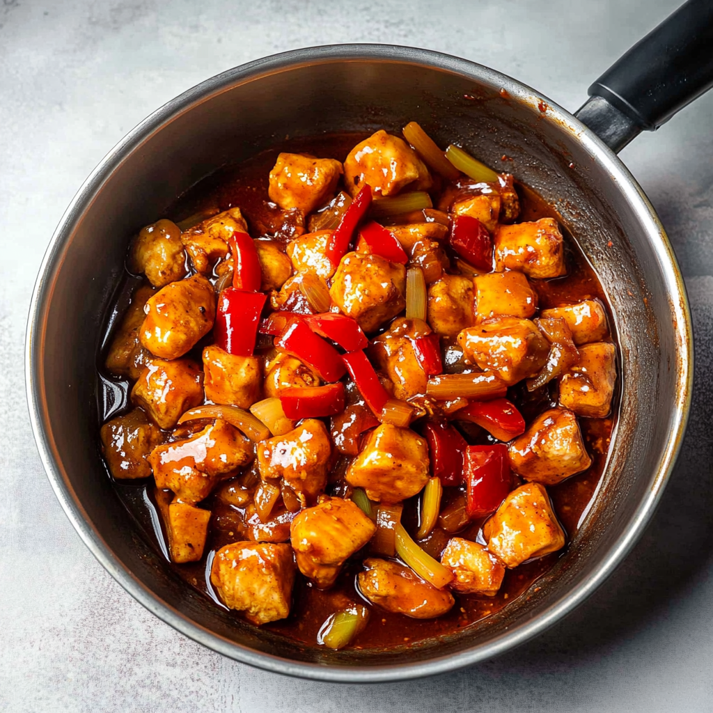 Recipe preparation for sweet and sour chicken