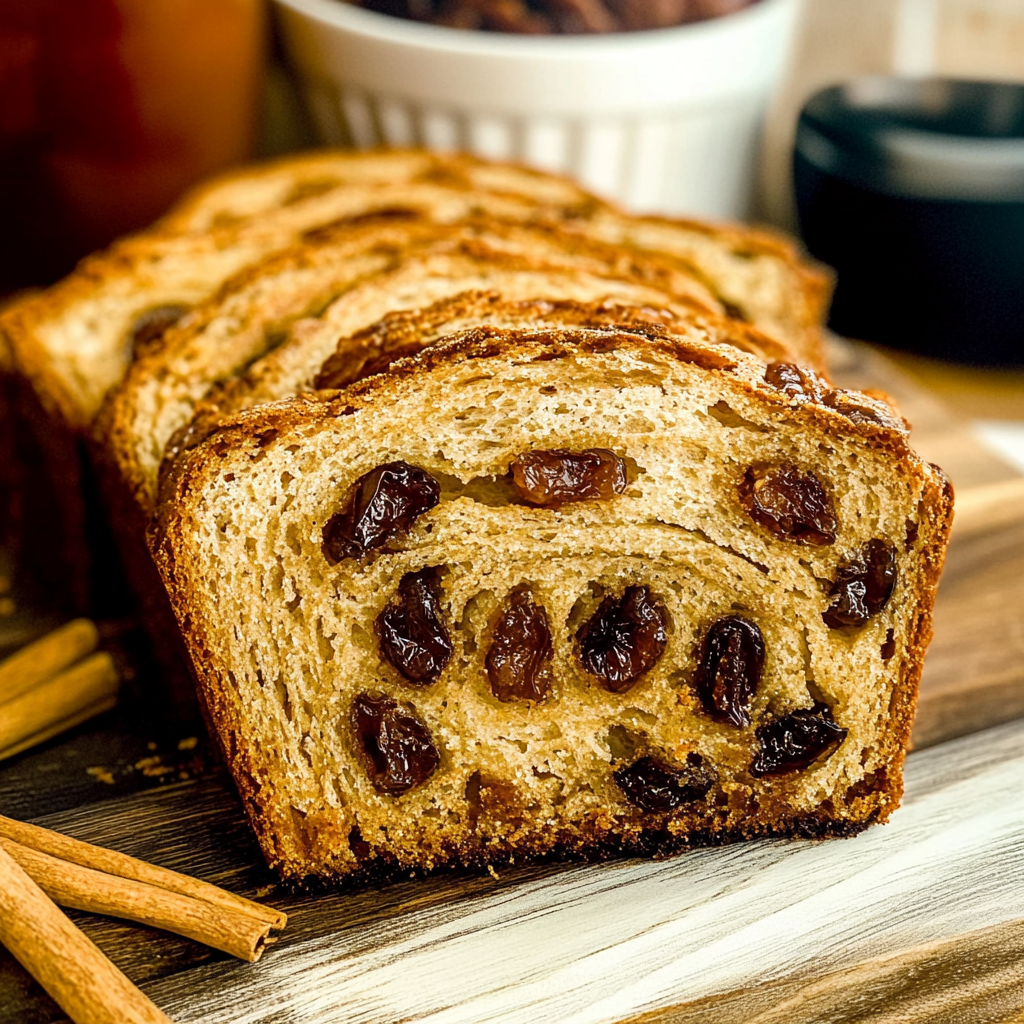 Recipe preparation for cinnamon raisin bread