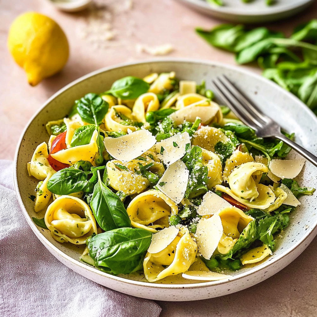 Recipe preparation for spring tortellini salad