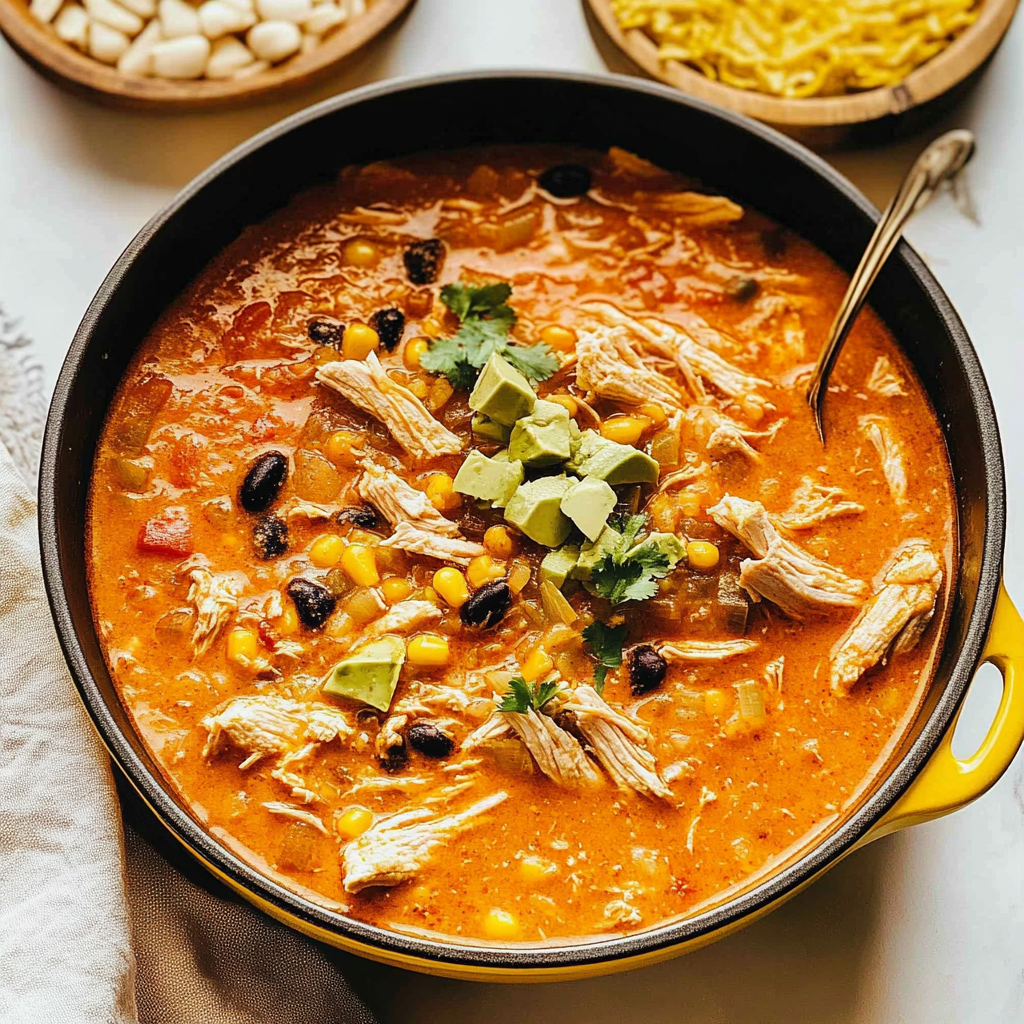 Recipe preparation for 30 minute chicken taco soup