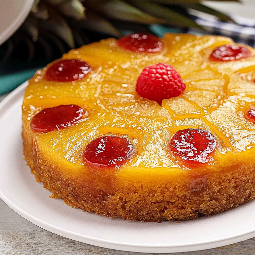 Recipe preparation for pineapple upside-down cake