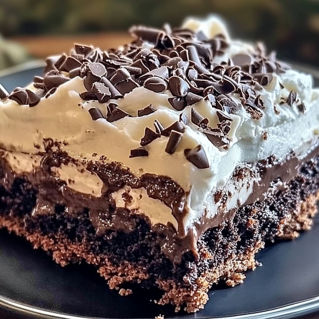 Recipe preparation for Brownie Refrigerator Cake