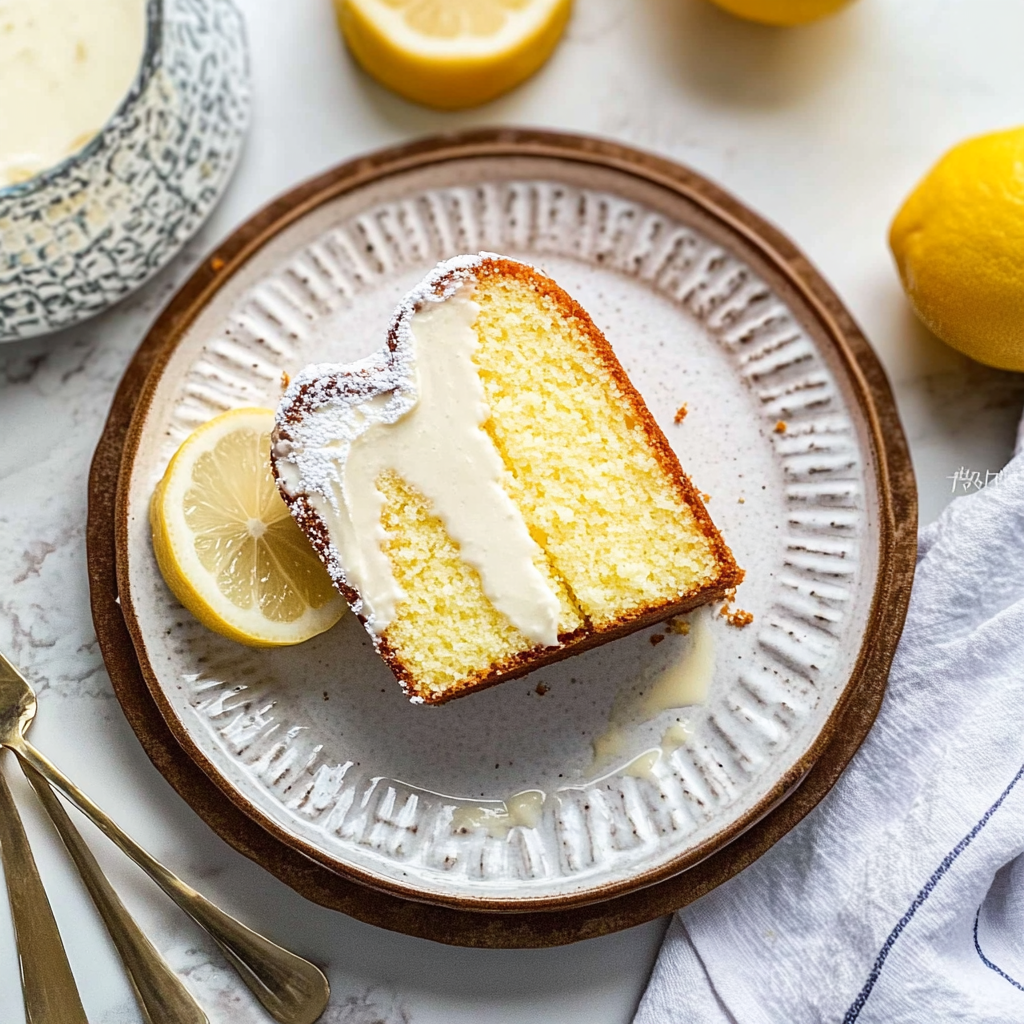 Recipe preparation for iced lemon pound cake