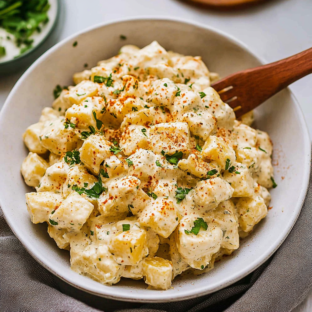 Recipe preparation for classic potato salad