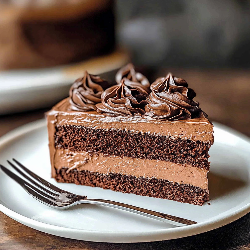 Recipe preparation for chocolate mousse cake