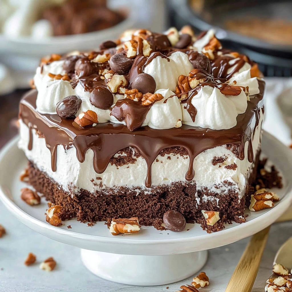 Recipe preparation for mississippi mud cake