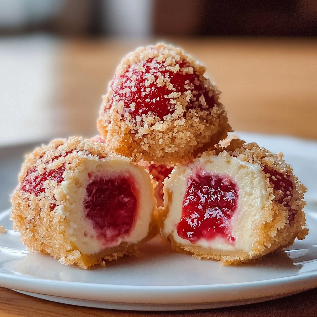 Recipe preparation for Strawberry Cheesecake Bites