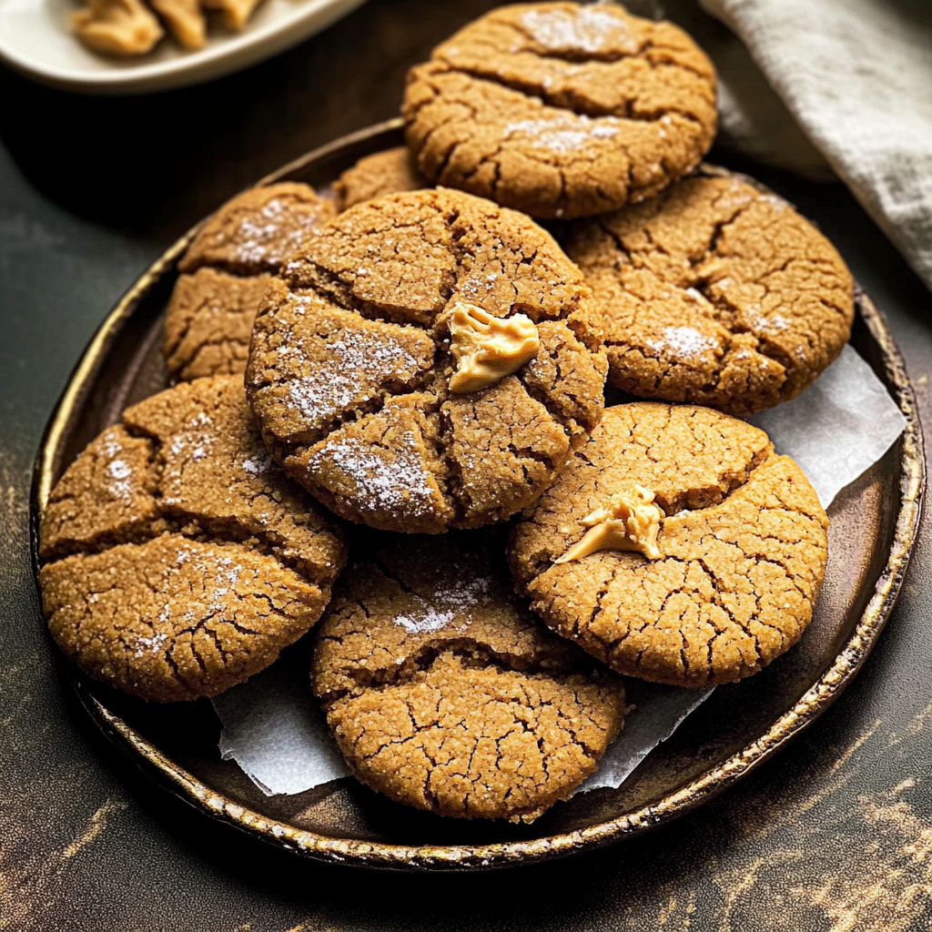 Recipe preparation for salted peanut butter cookies