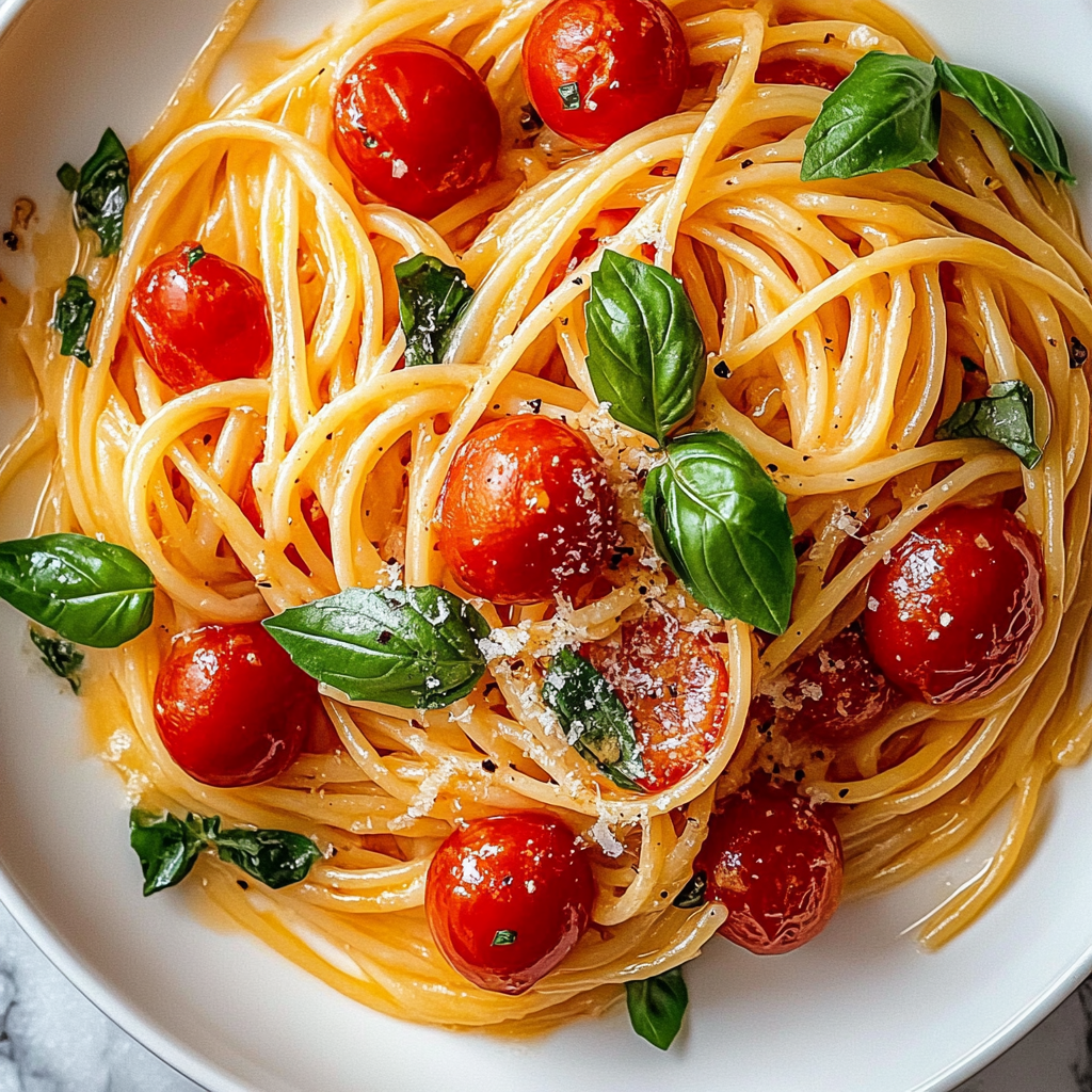 Recipe preparation for Cherry Tomato Pasta