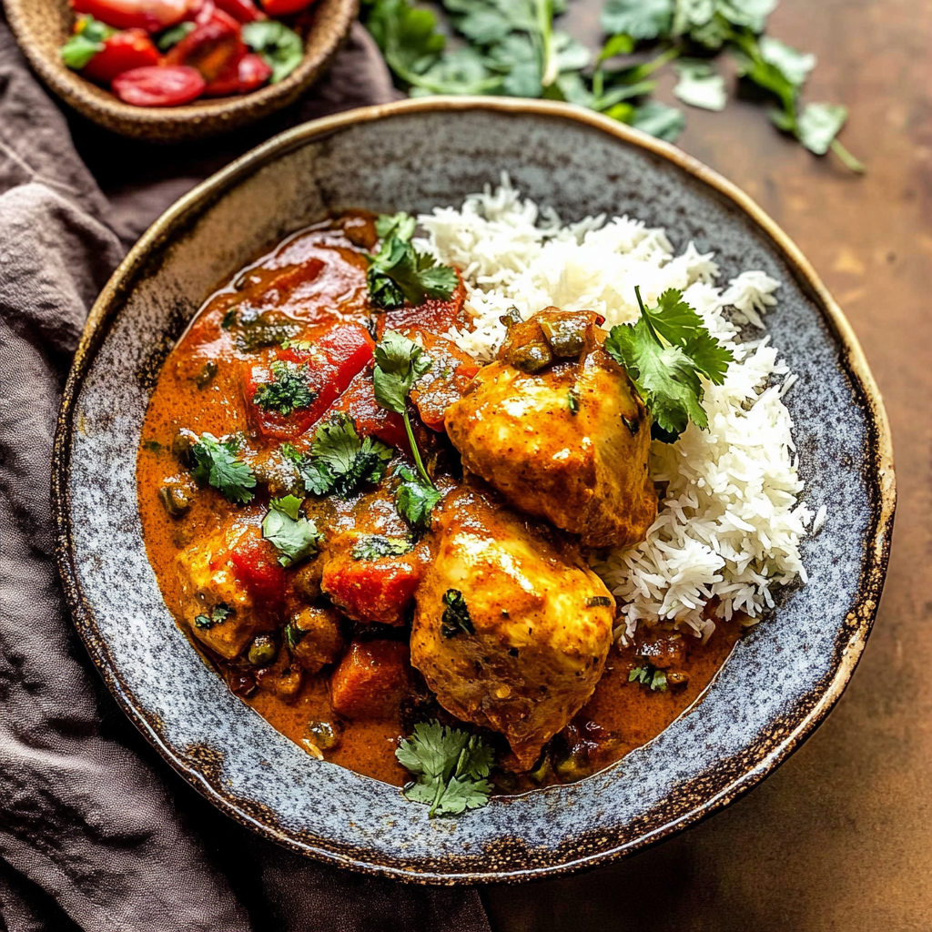 Recipe preparation for dutch oven chicken curry