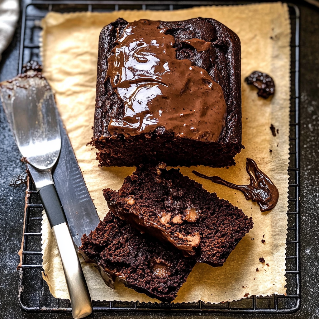 Recipe preparation for double chocolate banana bread