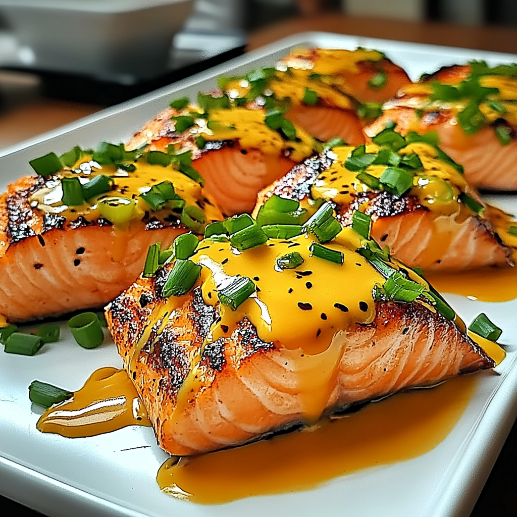 Recipe preparation for Bang Bang Salmon