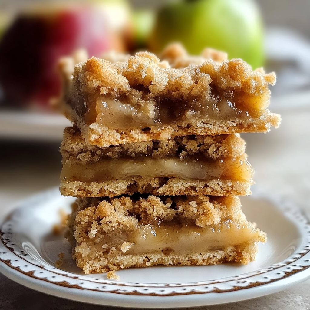 Recipe preparation for Apple Crisp Shortbread Bars