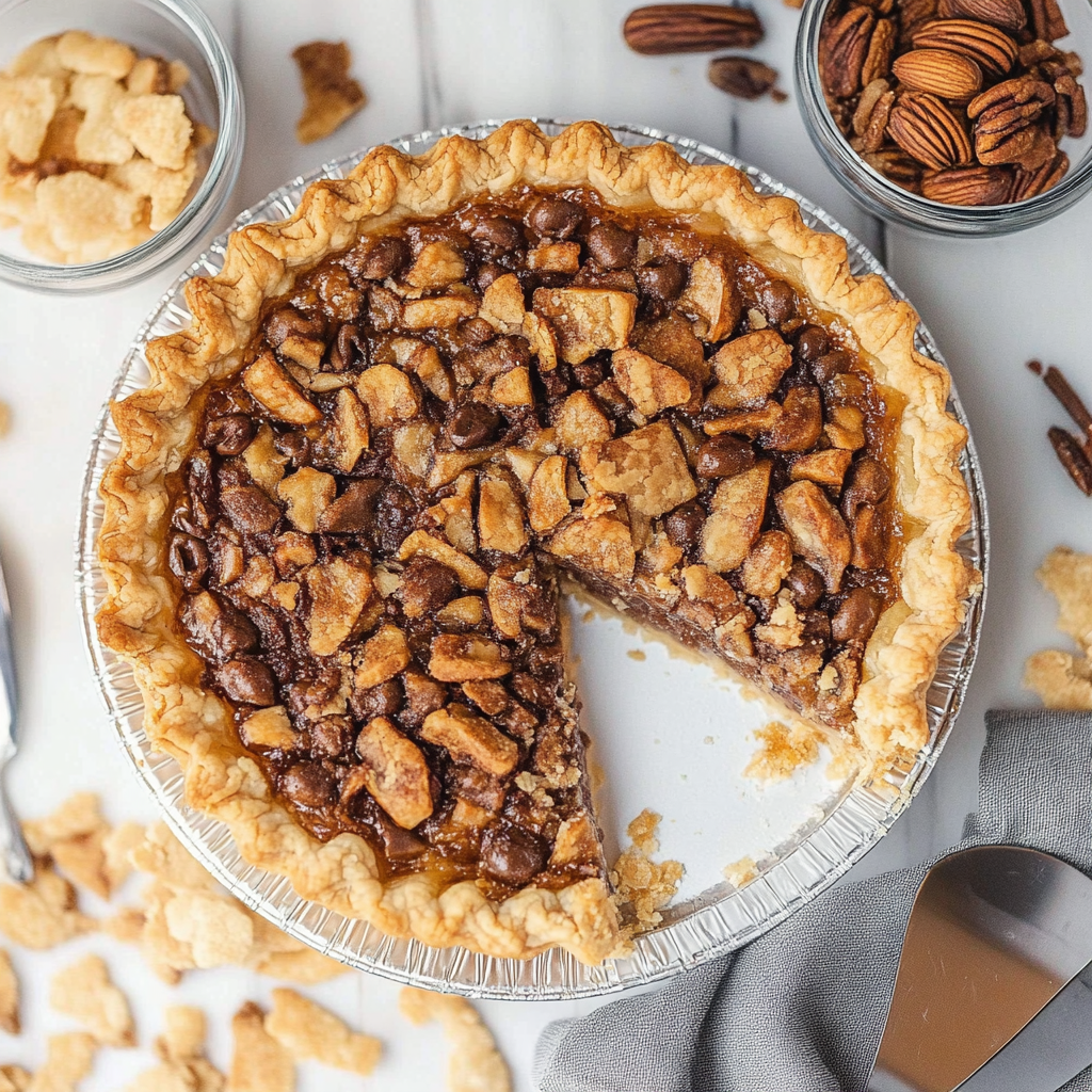 Recipe preparation for texas trash pie