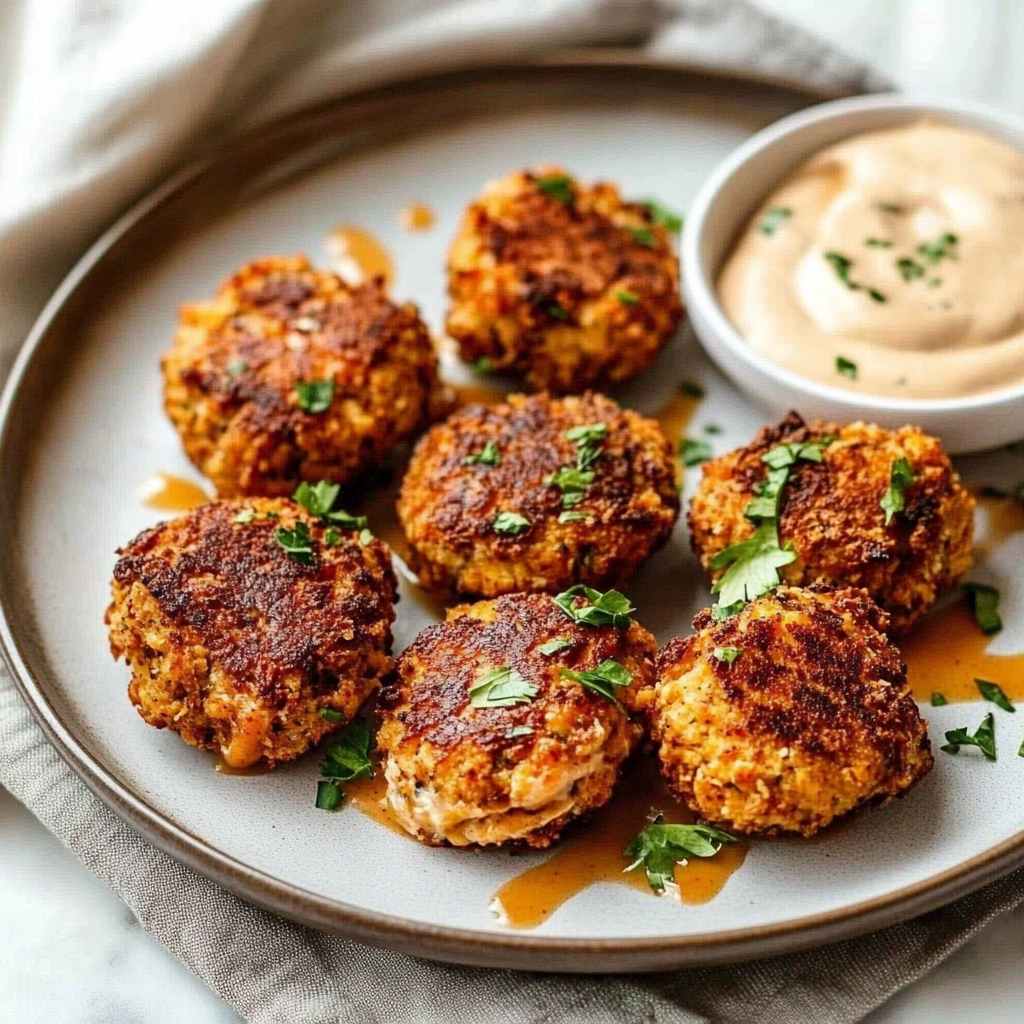Recipe preparation for Crispy Pan Fried Salmon Croquettes
