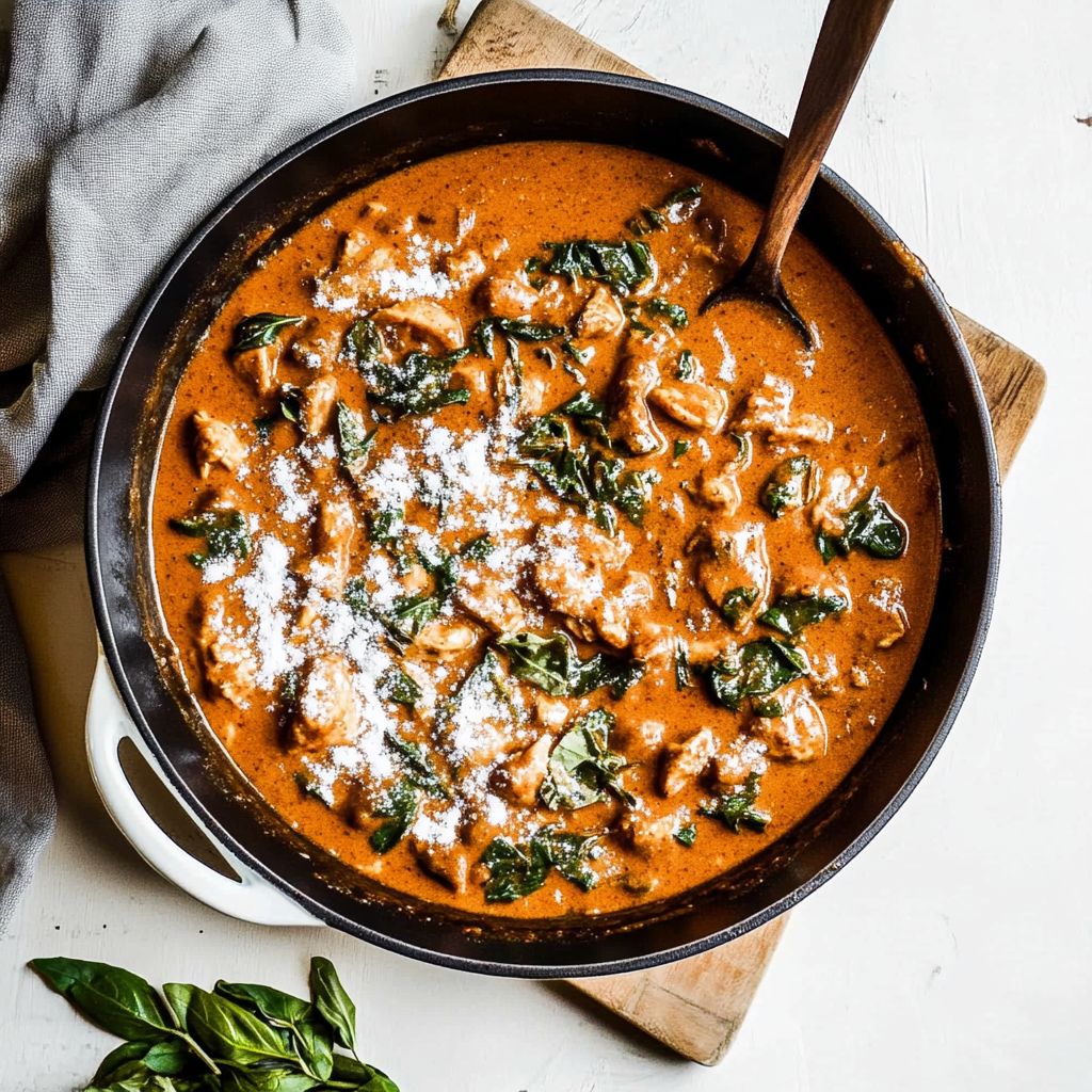 Recipe preparation for Creamy Ethiopian Berbere Chicken Curry