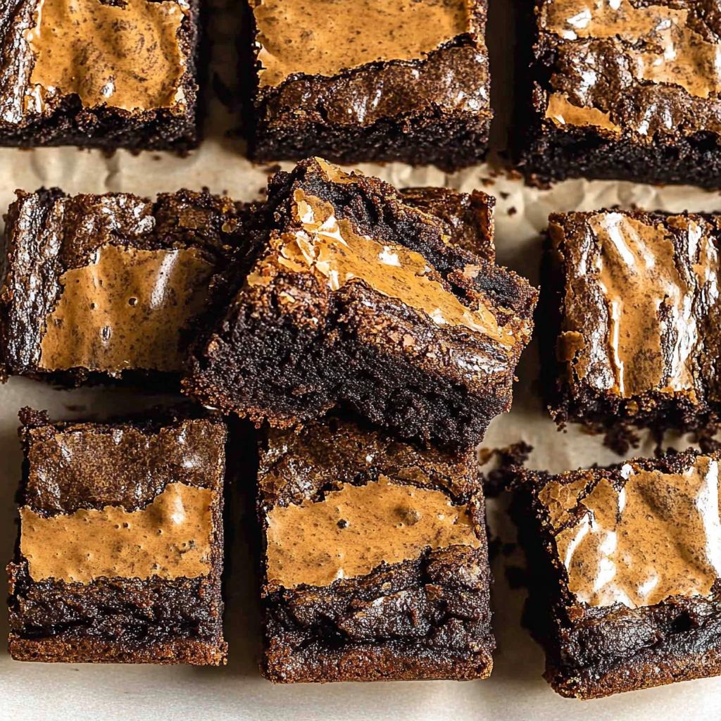 Recipe preparation for peanut butter brownies