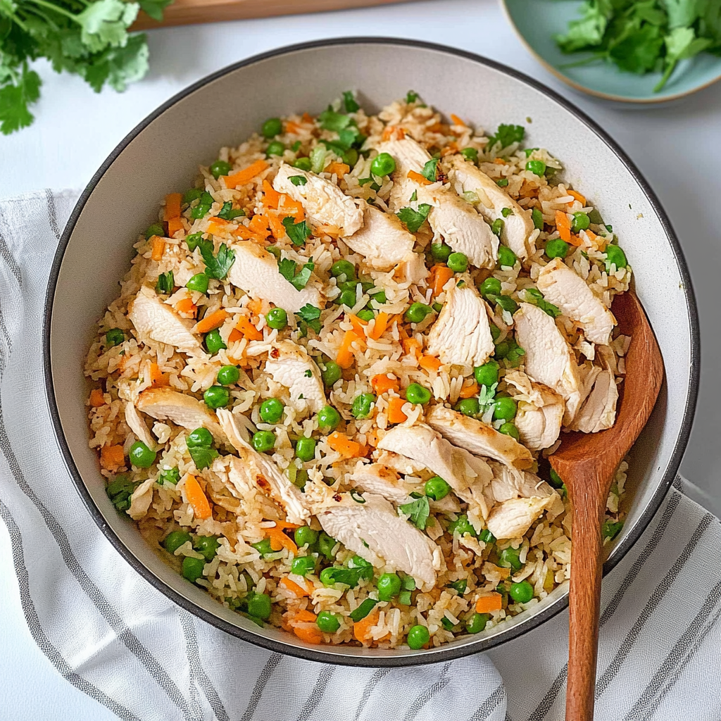 Recipe preparation for Easy One Pot Chicken and Rice
