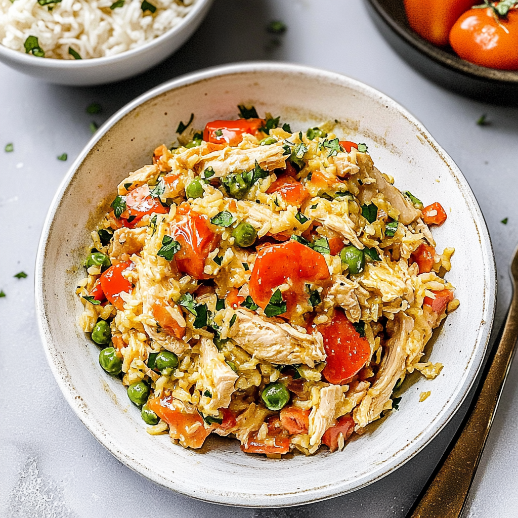 Recipe preparation for instant pot chicken and rice