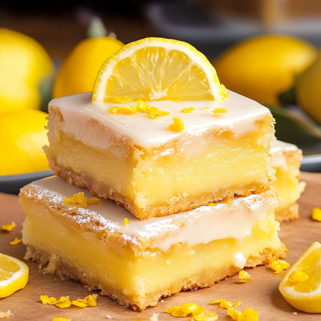 Recipe preparation for lemon brownies