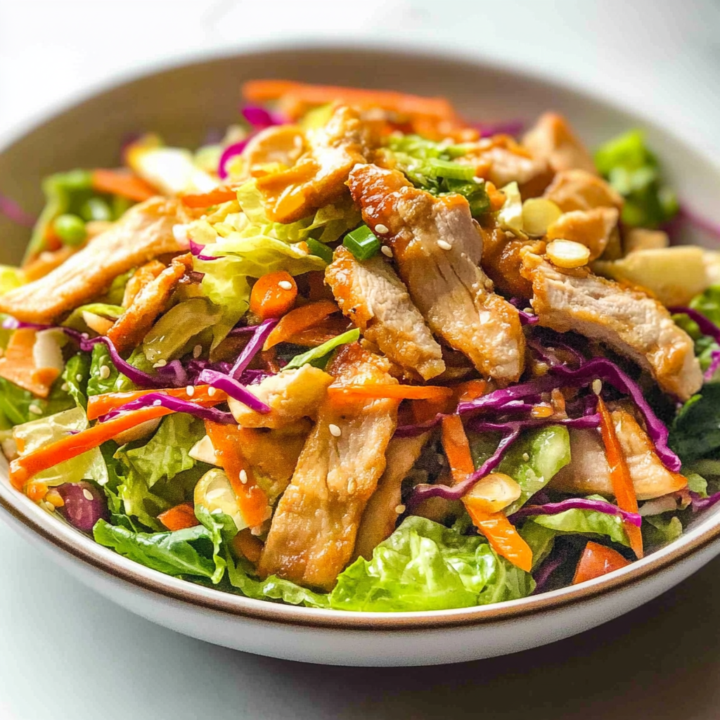Recipe preparation for asian chicken salad