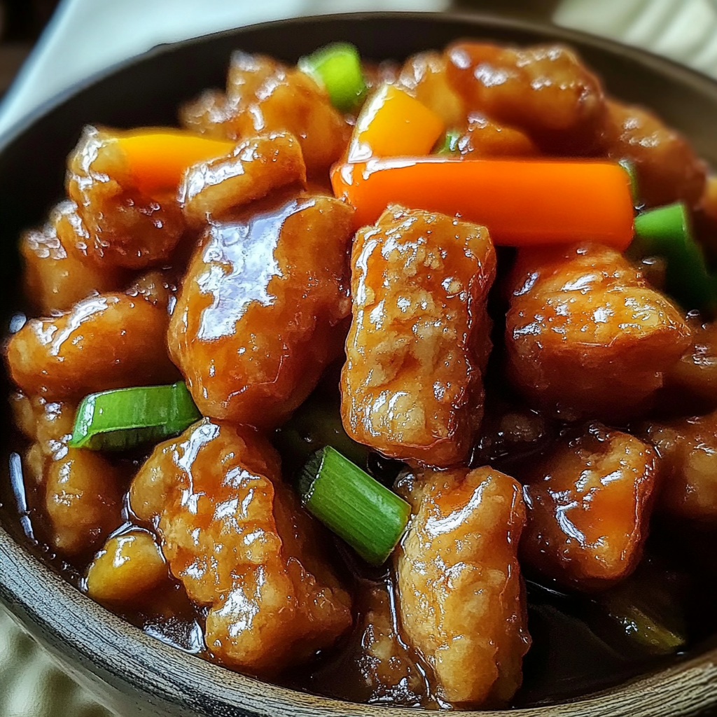 Recipe preparation for Sweet and Sour Pork