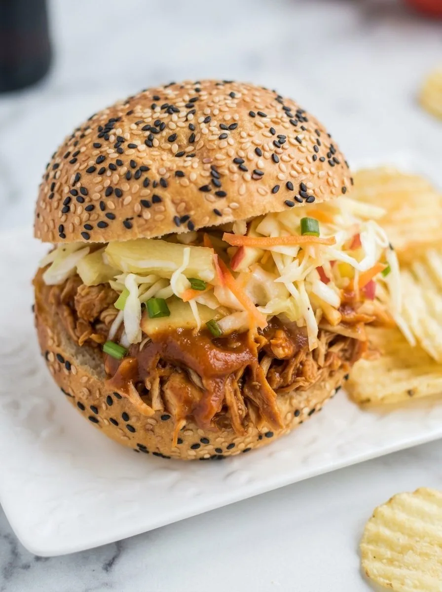 Step 3 — Apple BBQ Pulled Chicken Sandwiches