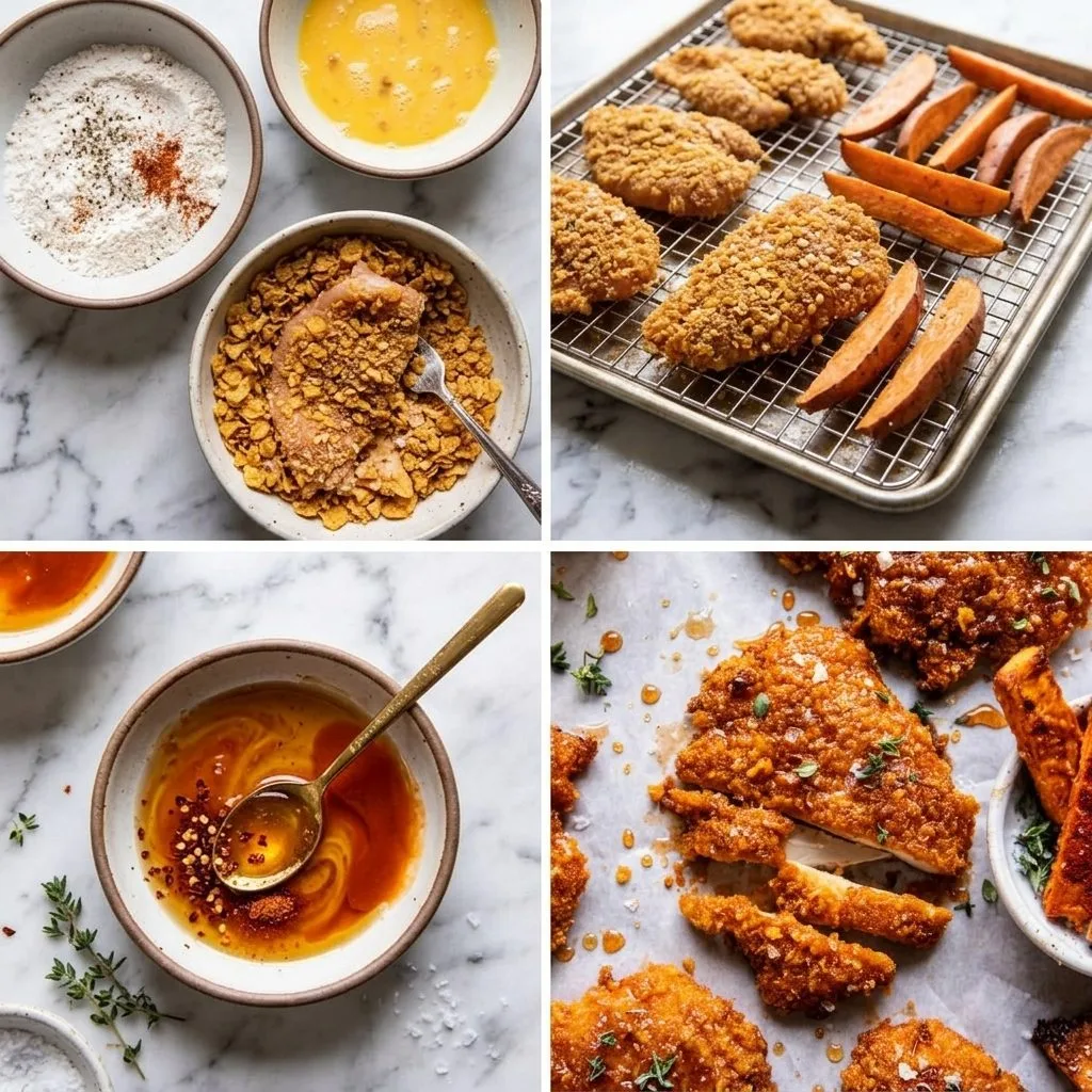 Step 2 — Baked Crunchy Hot Honey Chicken