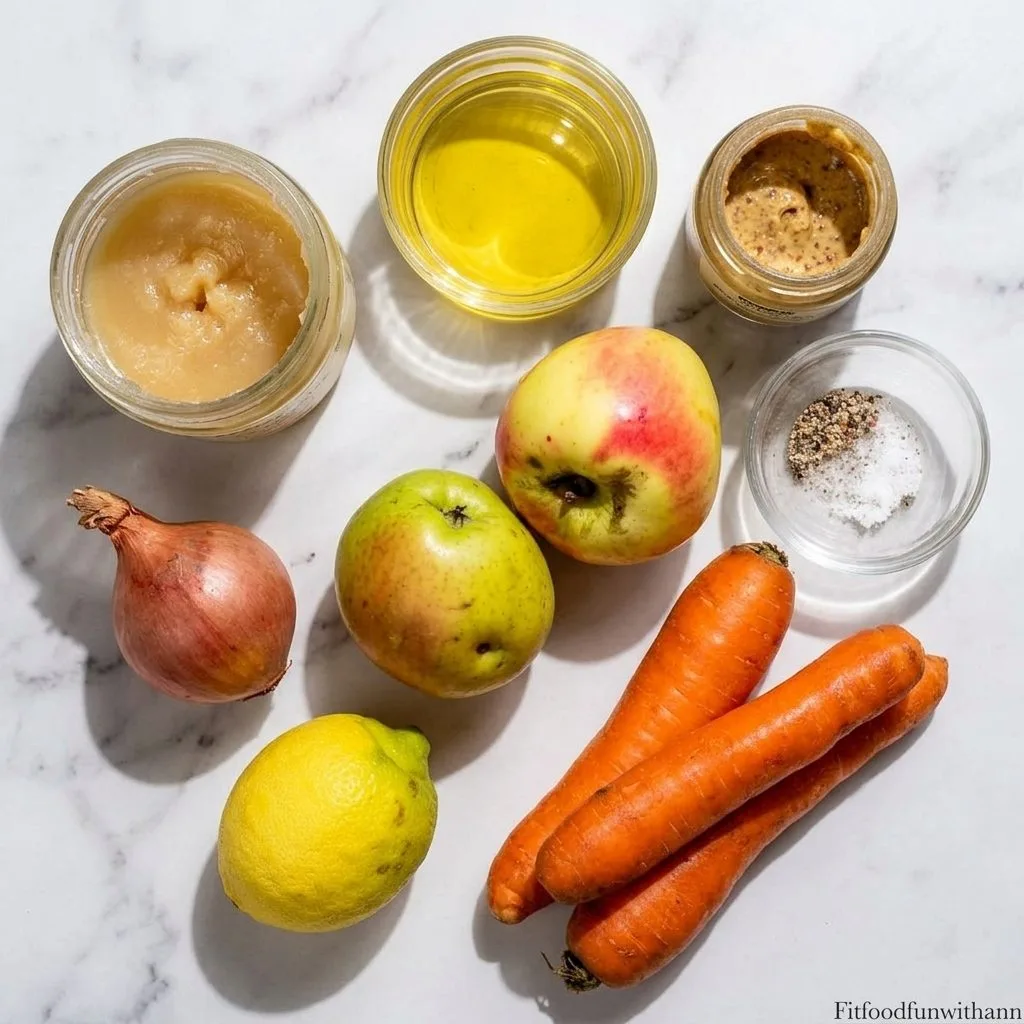 Carrot Apple Salad with Zesty Vinaigrette Twist