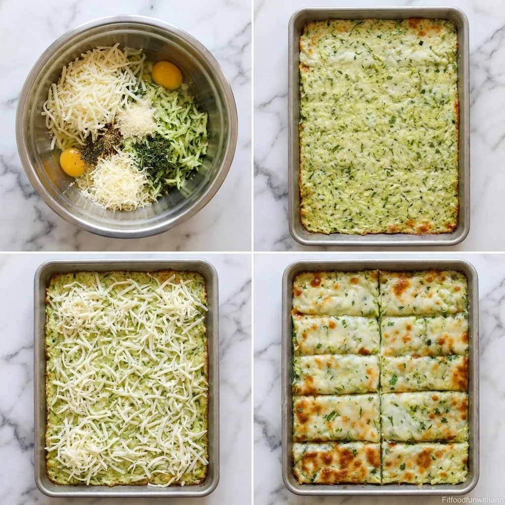 Step 2 — Cheesy Zucchini Breadsticks