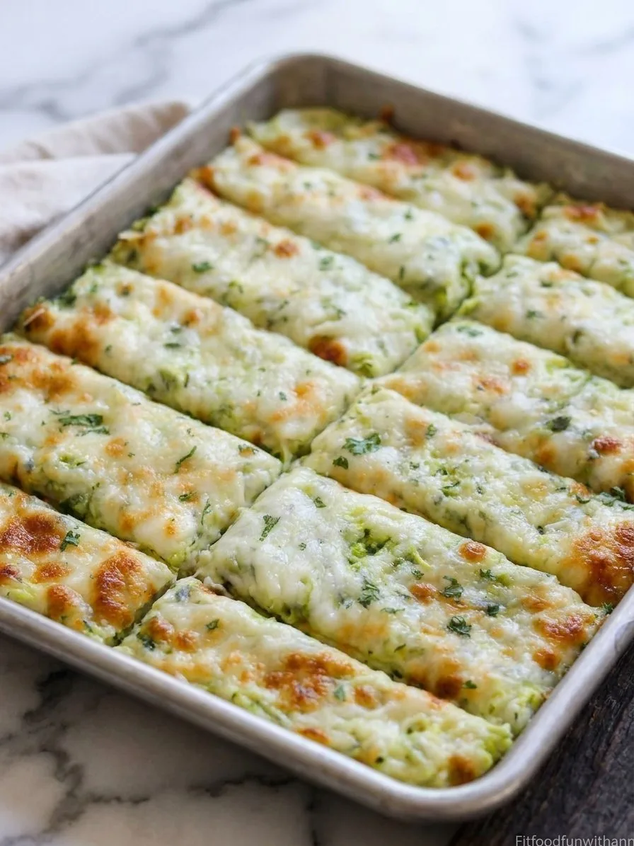 Cheesy Zucchini Breadsticks