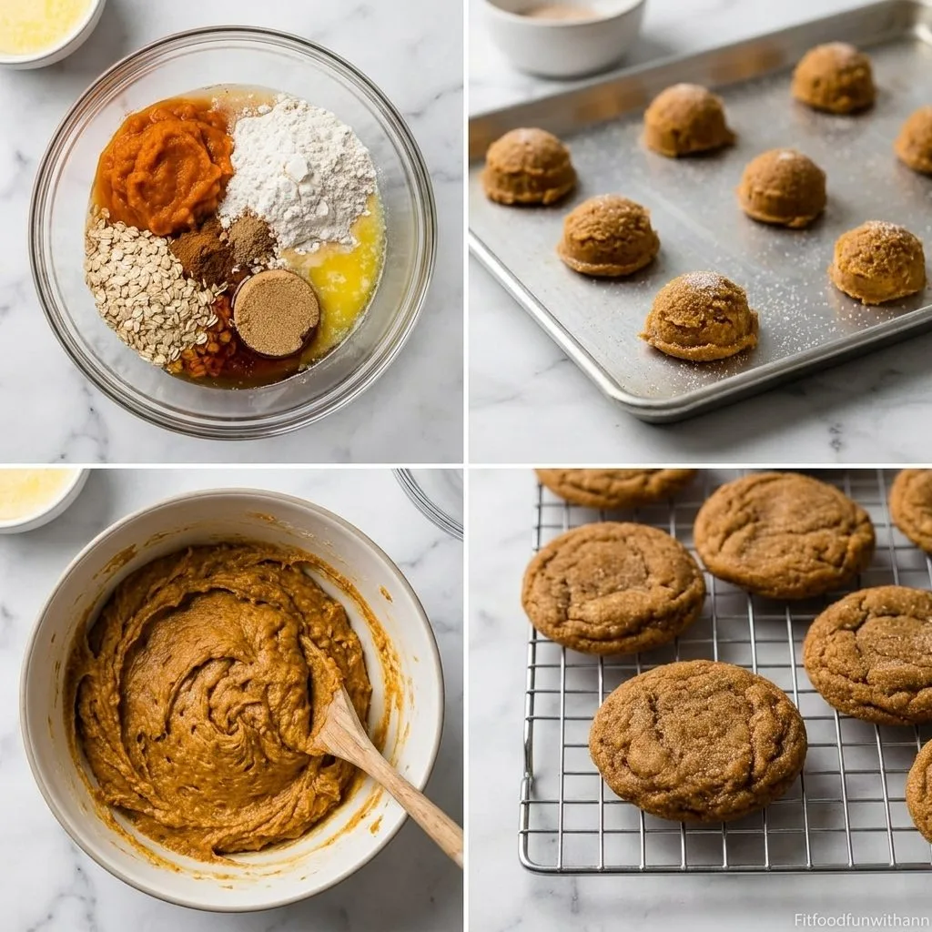 Step 2 — chewy maple pumpkin cookies